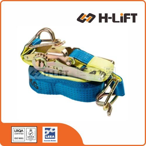 50mm LC 2500kg Ratchet Tie-down Strap with Hook & Keeper AS/NZS 4380