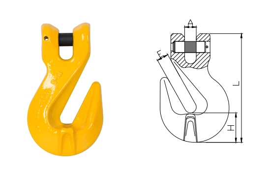 Grade 80 Clevis Cradle Grab Hook