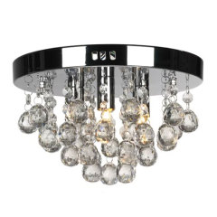Round decorative crystal ceiling lamp acrylic