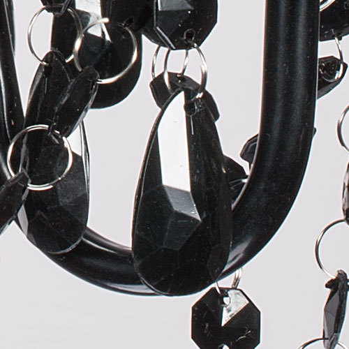 Marie therese 4 way black crystal acrylic chandelier light