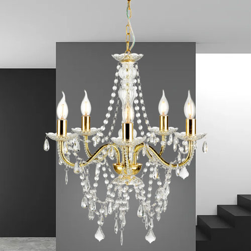 Luxury Hanging Ceiling Light Glass Crystal Wedding Chandelier