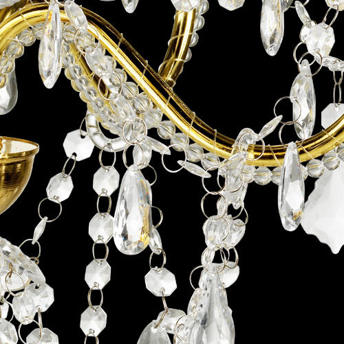 Luxury Hanging Ceiling Light Glass Crystal Wedding Chandelier