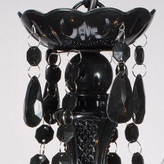 Marie therese 4 way black crystal acrylic chandelier light