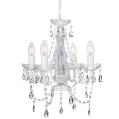 Marie therese 4 way black crystal acrylic chandelier light