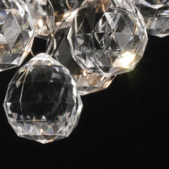 Round decorative crystal ceiling lamp acrylic