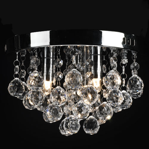 Round decorative crystal ceiling lamp acrylic