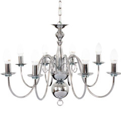 Modern golden iron 8 light Marie Chandelier lamp