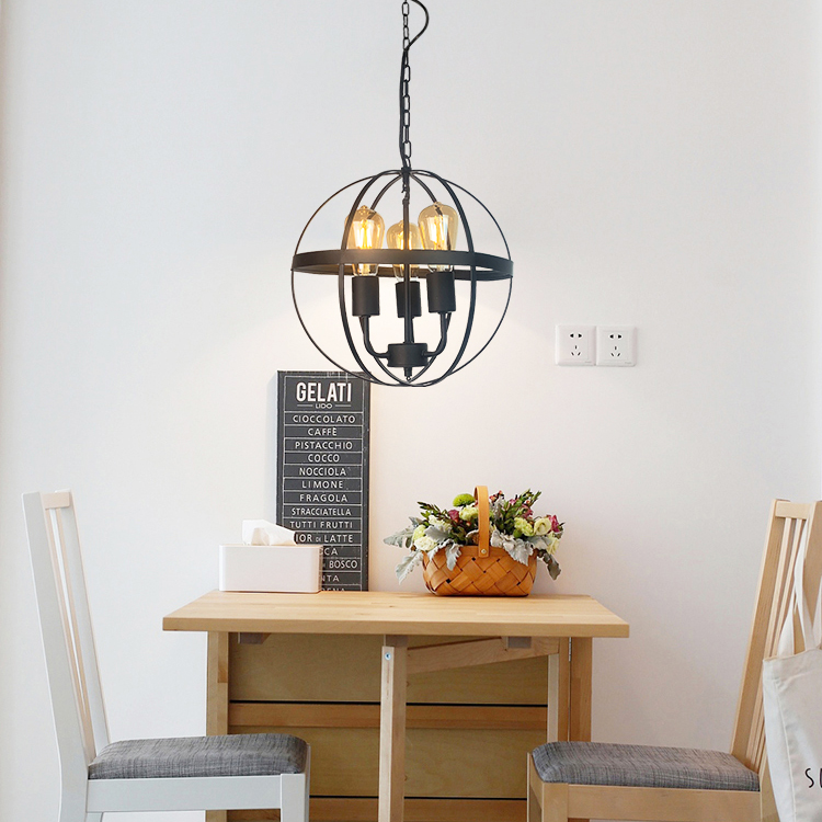 decorative Hotel Loft Vintage Industrial Metal round pendant ceiling lights Lamp modern for offices Farmhouse Pendent Light_NS-120406