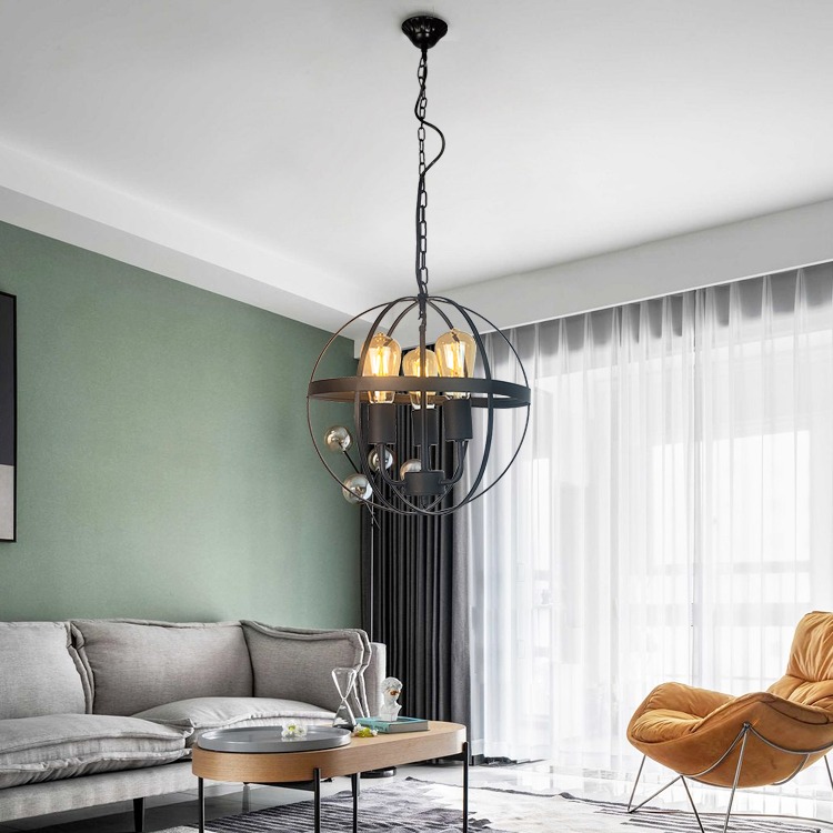 decorative Hotel Loft Vintage Industrial Metal round pendant ceiling lights Lamp modern for offices Farmhouse Pendent Light_NS-120406