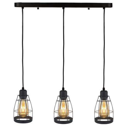 Postmodern LED Ceiling Iron Metal Pendant Lights Fixtures Kitchen Contemporary Rope Line Hanging Lamps Home Chandelier_NS-120330-S6