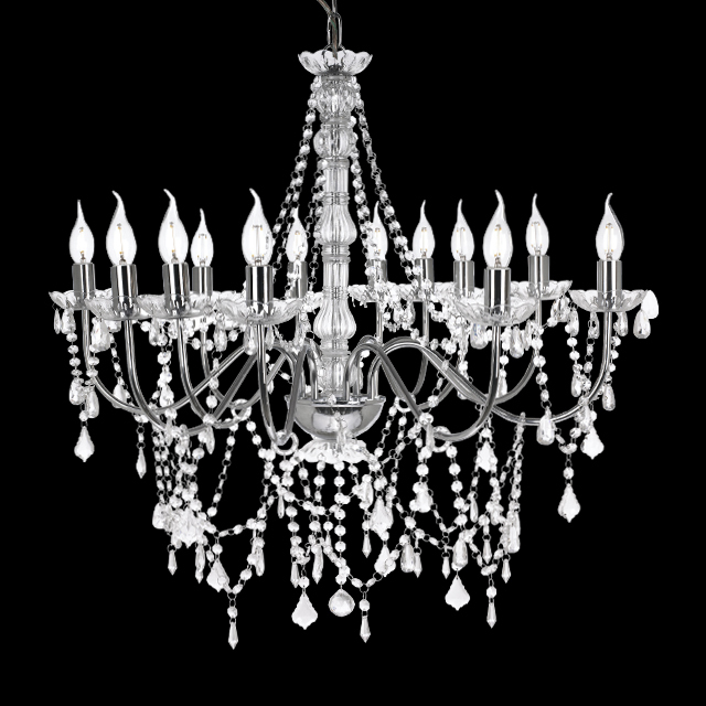 Top selling crystal BIG chandelier 12 lamp holders use for hotel and weeding decoration ns-120125