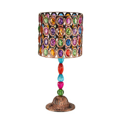 Tiffany Style Table Light Stained Handcrafted Moroccan Table Lantern Lamp