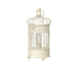antique side decorative birdcage table lamp