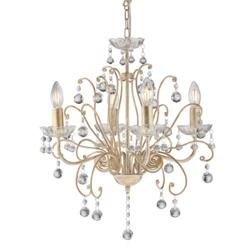 Crystal Chandelier 5 Lights Crystal-Like Acrylic Clear Color