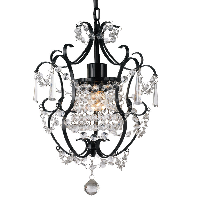 wholesale antique black wrought iron bedroom chandelier pendant lights lighting