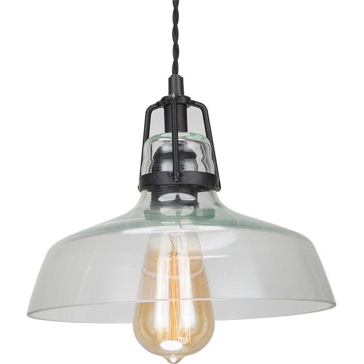 Modern High Quality Industrial Loft Vintage Lamp Ceiling Pendant Lighting For Kitchen Bedroom Glass Bowl Shade Pendant Light