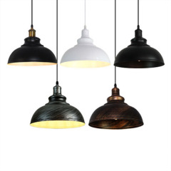 Retro restaurant bar black lights design lighting hanging antique industrial pendant lamp