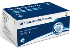 Mascarilla quirúrgica médica tipo IIR de 3 capas (bucle para la oreja)