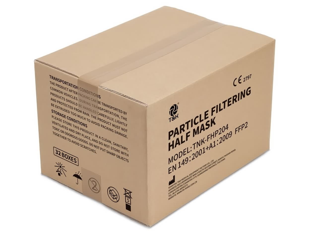 FFP2 Particle Filtering Half Face Mask (Color Paper Box)