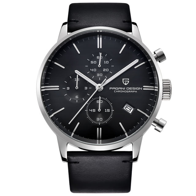 PAGANI DESIGN Luxury Men's Watches Stainless Steel Waterproof Quartz Wrist Watch for Men Chronograph Stop Watch Auto Date
