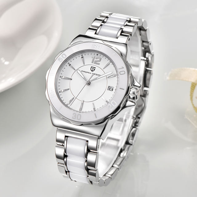 PAGANI DESIGN Women's Quartz Watches Ladies High Quality Ceramic Bracelet Women Watch Famous Luxury Brand Fashion Wrist Watches for Women