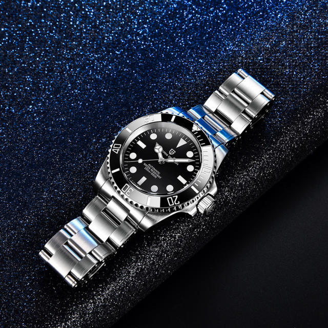 PAGANI DESIGN Automatic Men's Watches Super Luminous Stainless full Steel SEIKO NH35A Mechanical Wristwatches Ceramic Bezel Sapphire Glass Watch Men