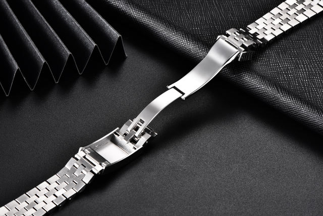 PAGANI DESIGN Original Stainless Steel Bracelet with Delpoyment Clasp, Fold-Over Clasp