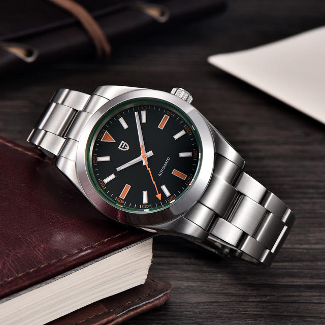 PAGANI DESIGN New Men's Automatic Watches Milgauss Homage full Stainless Steel Wrist Watch