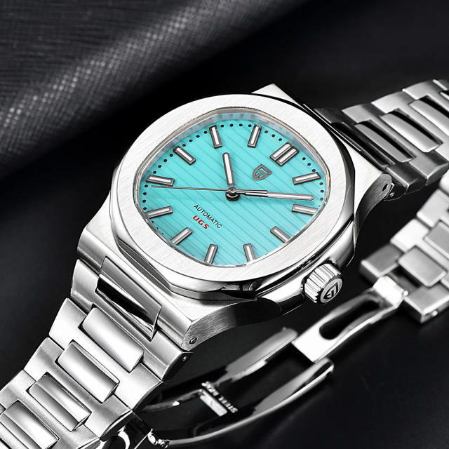 PAGANI DESIGN New Men's Automatic Watches 40mm Luxury Stainless Steel Casual Waterproof Wrist Watches Sapphire Dial Glass PD1728