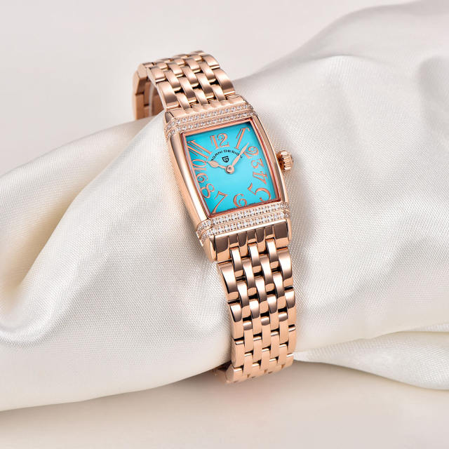 PAGANI DESIGN Luxury Women's Watches Stainless Steel Quartz Wrist Watches for Women PD1737L Gold Dress Wristwatches