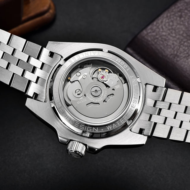 PAGANI DESIGN New Men's Automatic Watches NH34 GMT Mechanical 40mm Stainless Steel Waterproof Wrist Watch for Men Sapphire Dial Glass