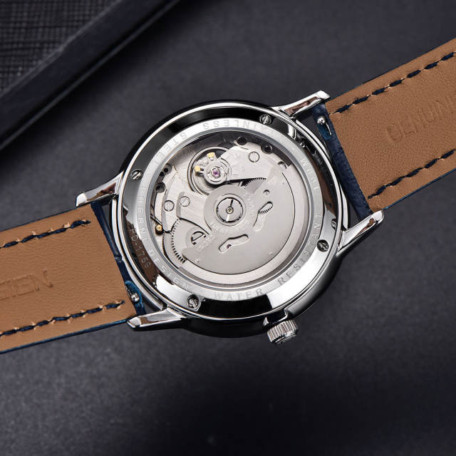 PAGANI DESIGN PD1759 Business Men's Automatic Watches 40mm Leather Watchband Causal Mechanical Wrist Watch for Men Synthetic Sapphire Dial Glass