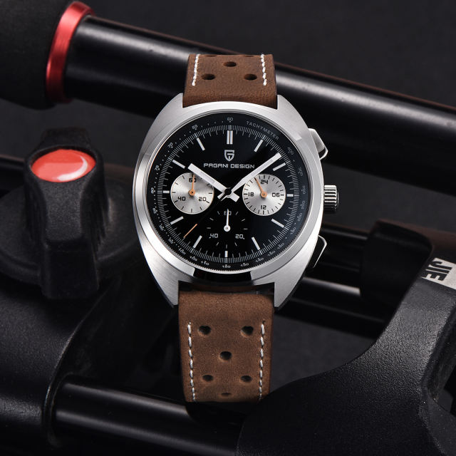 PAGANI DESIGN PD1782 Men's Quartz Watches Chronograph Stainless Steel 40mm Sports Wrist Watch for Men