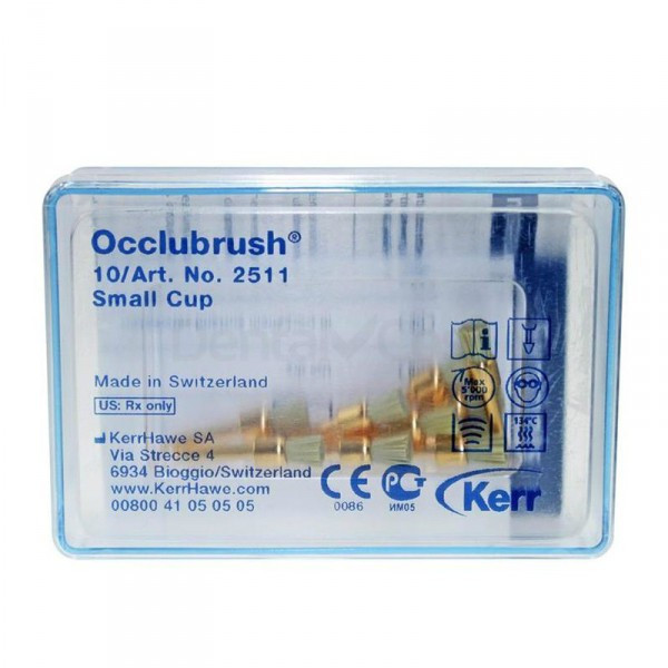 KERR Dental Finishing Polishing Occlubrush Small/Regular Cup Point Brushes