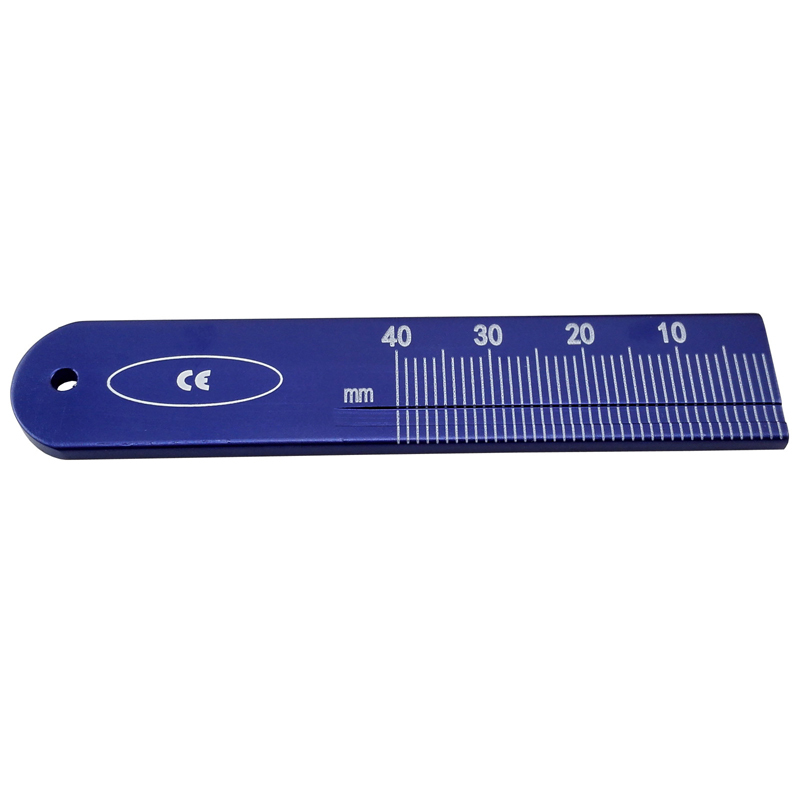 Dental Endodontic Span Measure Scale&amp;Gutta Percha Point Ruler 0-40mm