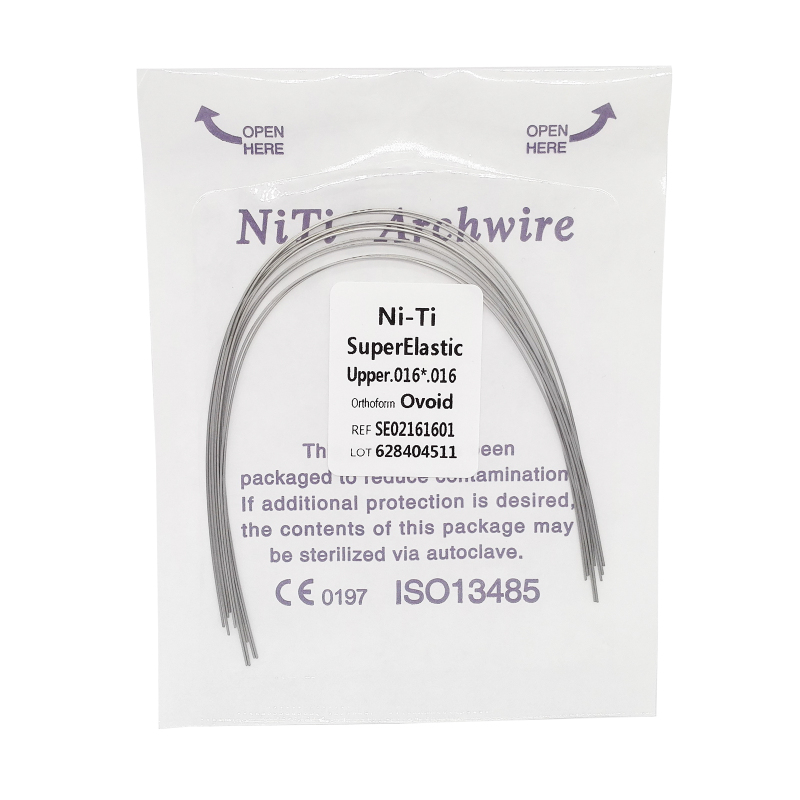 Dental Orthodontic Super Elastic Niti Square Form Arch Wires