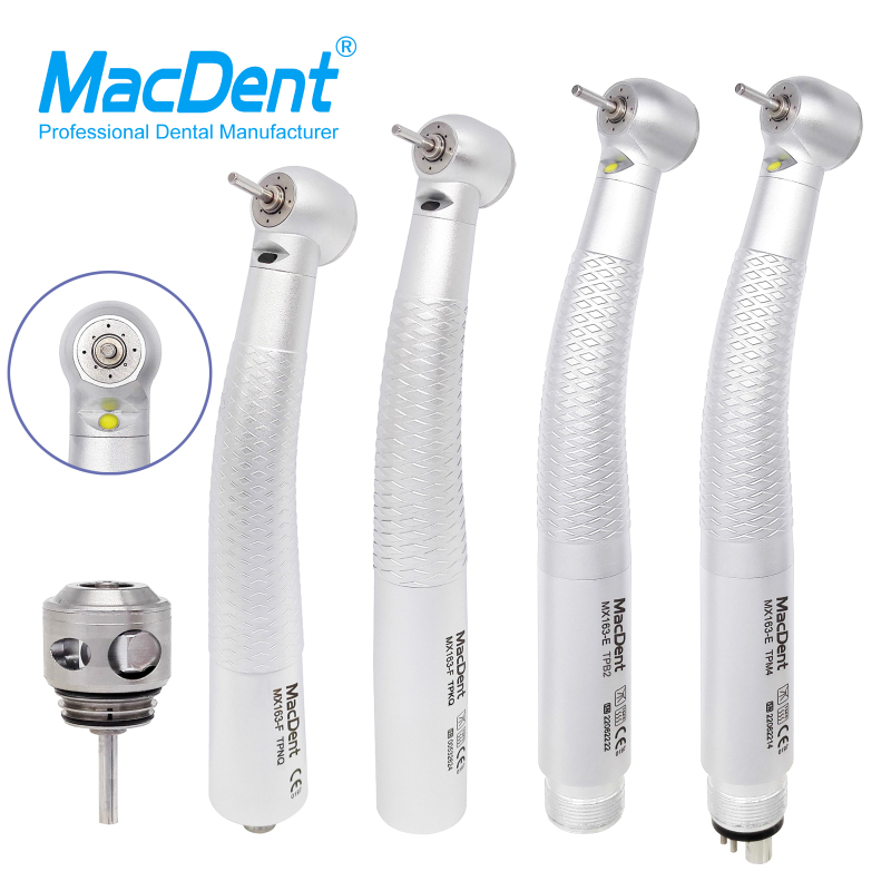 MacDent MX163-E / MX163-F Dental E-generator LED High Speed Air Turbine Handpiece Fit COXO KAVO NSK