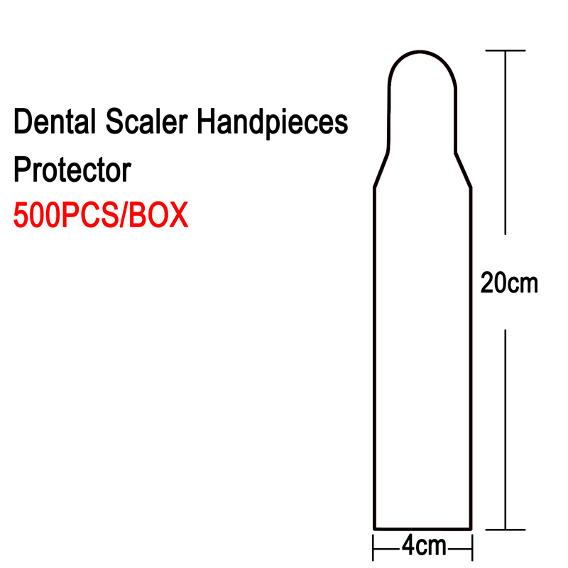 500Pcs Dental Scaler Handpiece Protective Cover Disposable Sleeves Handle 20CM*4CM