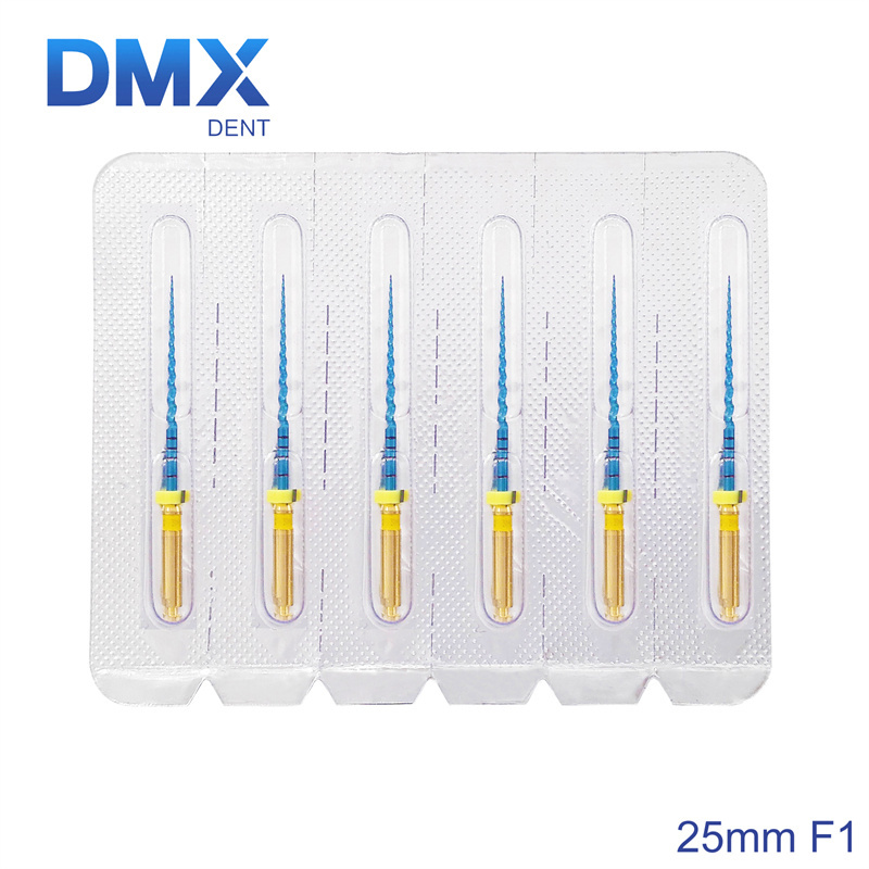 DMXDENT PT-BLUE Dental Heat Activated Niti Endodontic Root Canal Files Mixed 21mm / 25MM