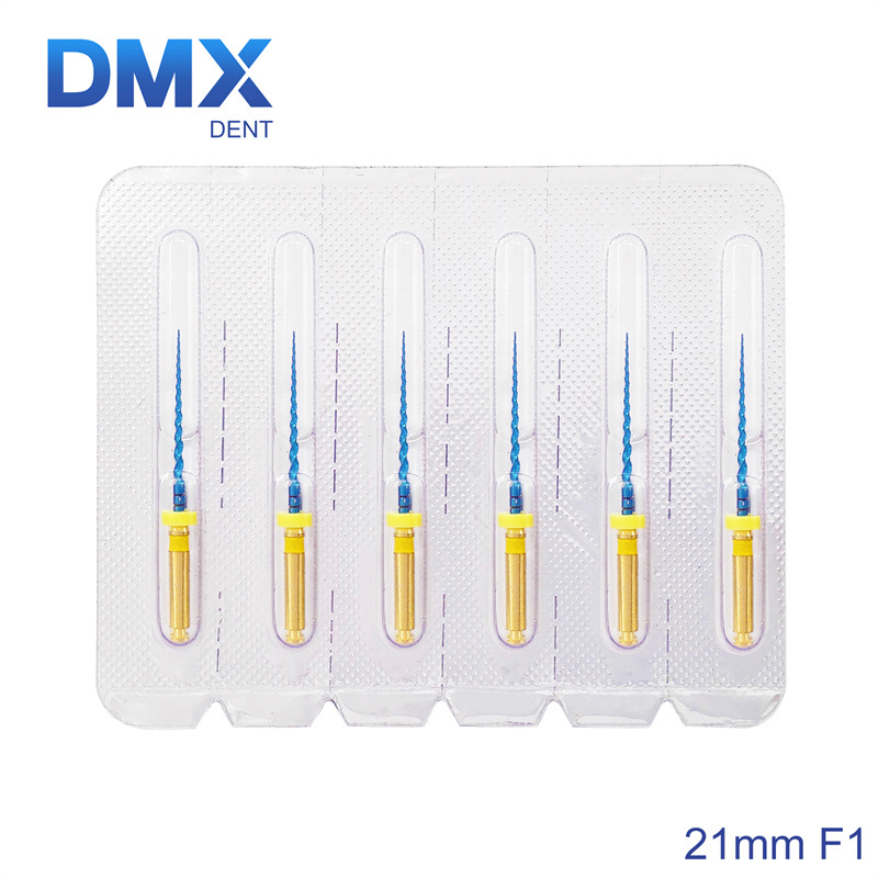 DMXDENT PT-BLUE Dental Heat Activated Niti Endodontic Root Canal Files Mixed 21mm / 25MM