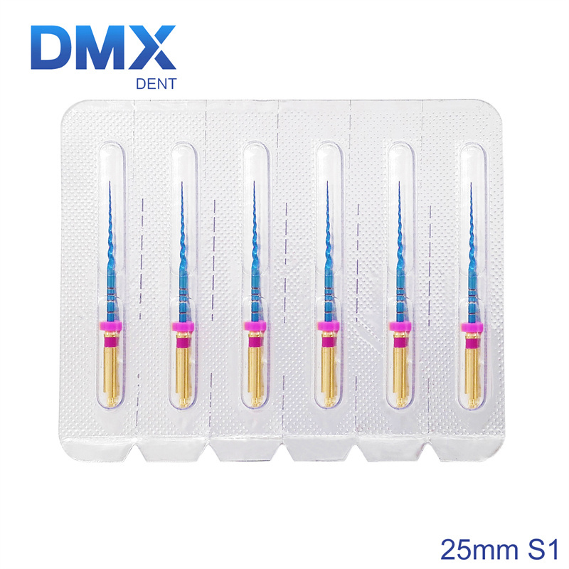 DMXDENT PT-BLUE Dental Heat Activated Niti Endodontic Root Canal Files Mixed 21mm / 25MM