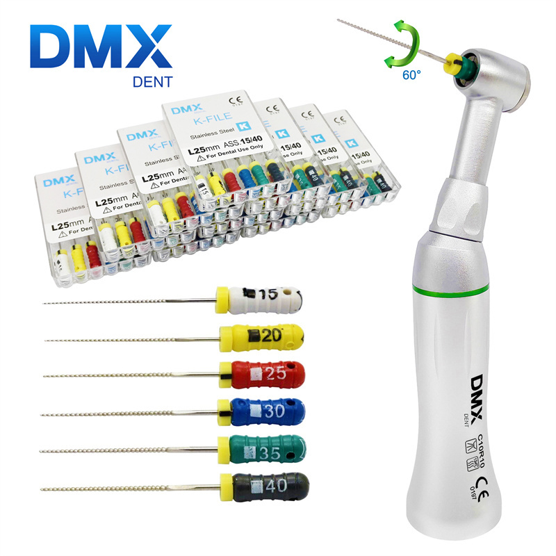 DMXDENT Dental 10:1 Endo Contra Angle Hand Use Rotary File Handpiece 60° Reciprocating