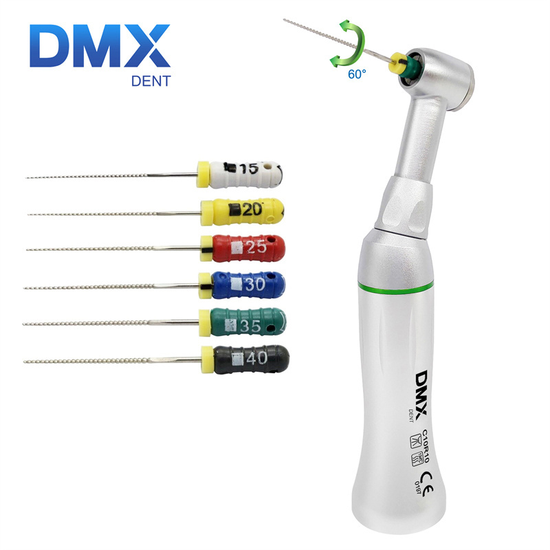 DMXDENT Dental 10:1 Endo Contra Angle Hand Use Rotary File Handpiece 60° Reciprocating