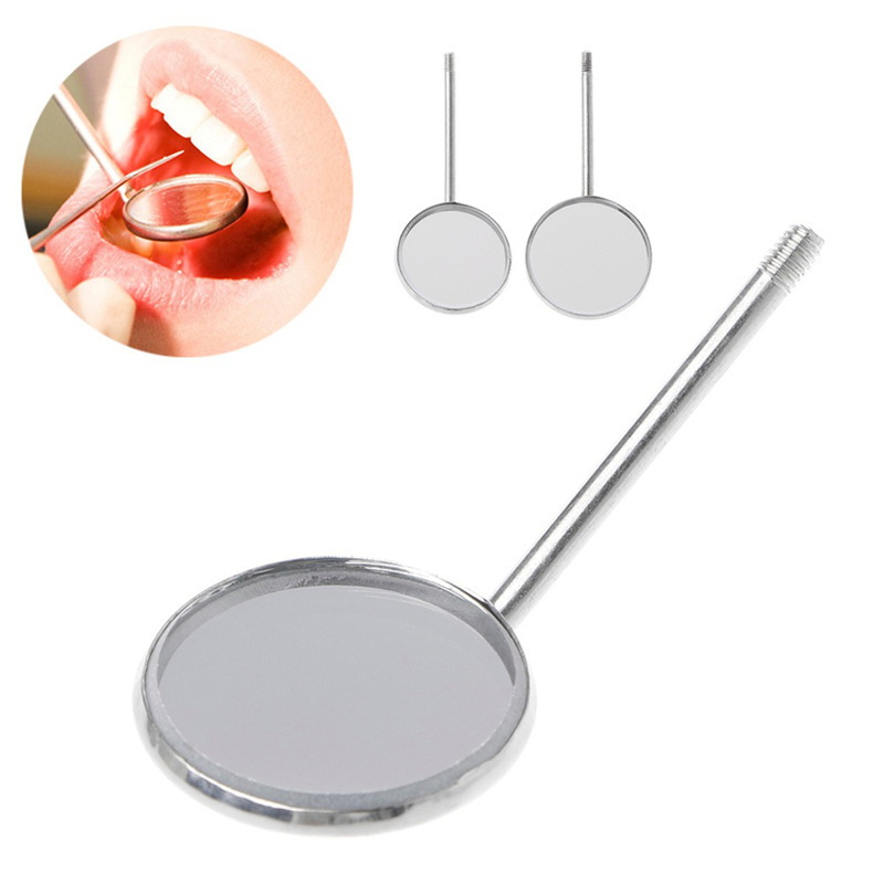 Orthodontic Dental Mirror With Handle #4 Magnifying Pack Of 10 Pcs