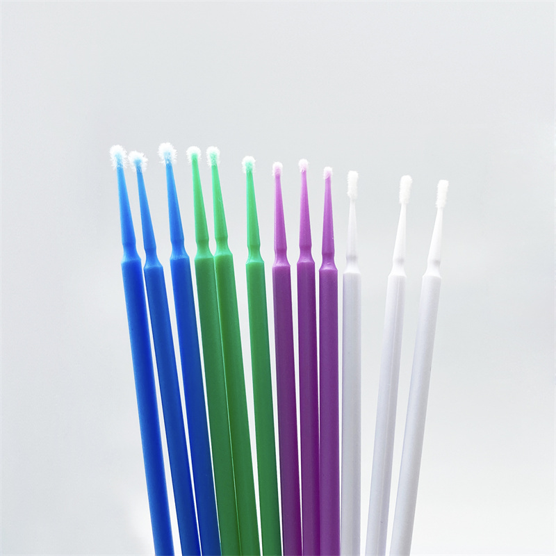 Disposable Micro Applicator Dental Use Bendable Brush 100pcs 4colors