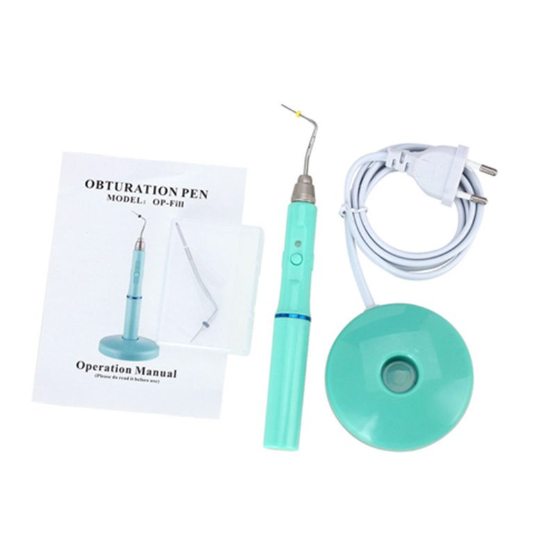 Dental Cordless Wireless Gutta Percha Tip Heated Plugger Needle Obturation System Endo Heated Pen + 2 Tips