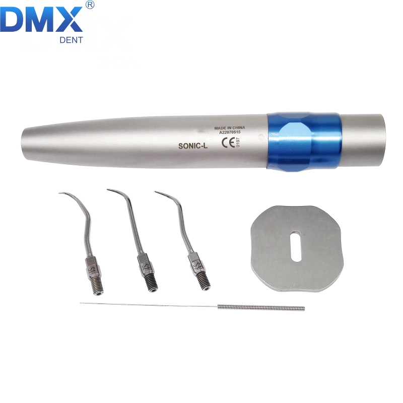 DMXDENT SONIC-L Dental Ultrasonic Air Perio Scaler Handpiece Hygienist With 3 Tips