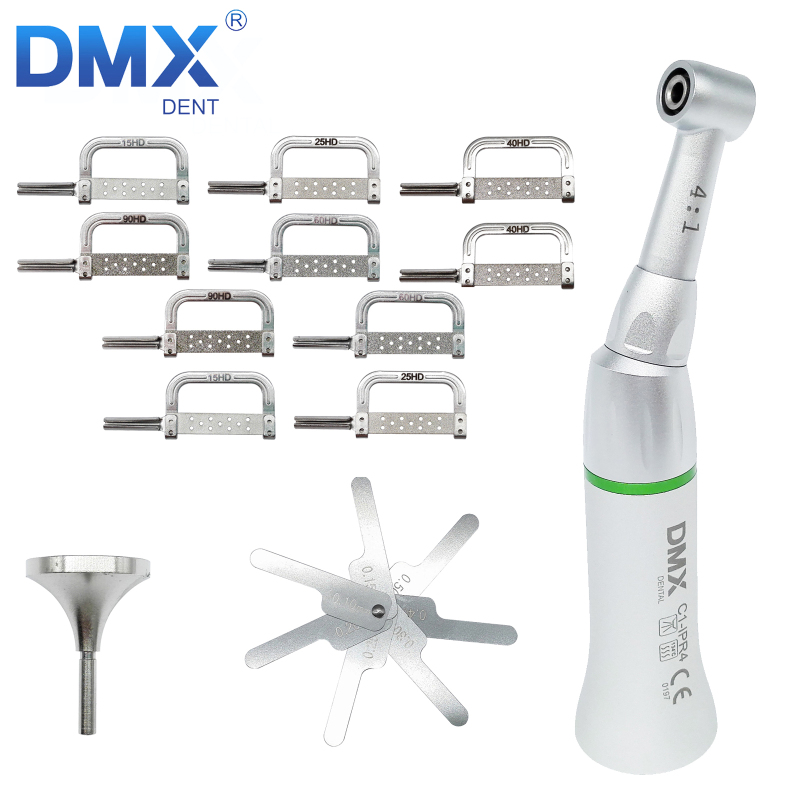 DMXDENT C1-IPR1 4:1 Dental Reduction Interproximal Stripping Contra Angle Handpiece Kit A / Kit B