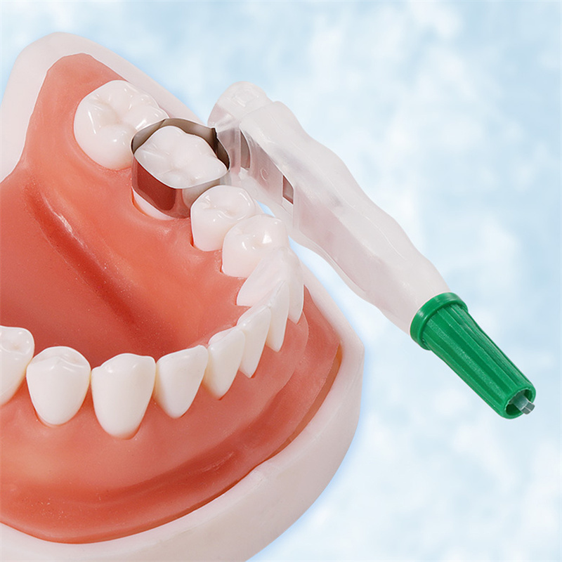 Dental Distail-Extension Post-core Restoration Retainer And Matrix Wingless