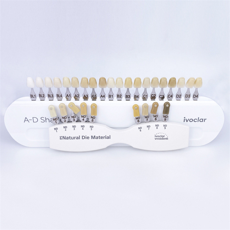 Ivoclar Vivadent Dental Teeth Shade Guide Colors Porcelain Material Bleached